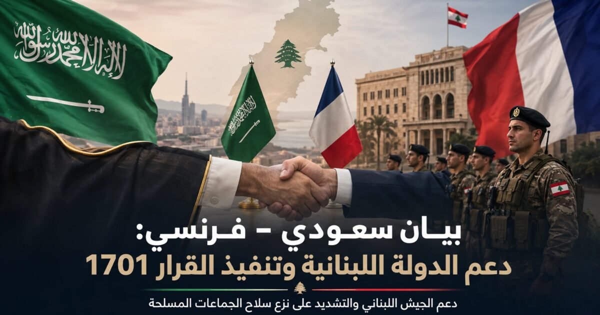 بيان مشترك: دعم القوات المسلحة اللبنانية وبسط سيادة الدولة